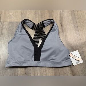 Victoria's Secret Black and Gray Medium Sports Bra